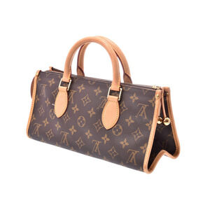 Louis Vuitton Handbag Popincourt Leather Monogram Brown